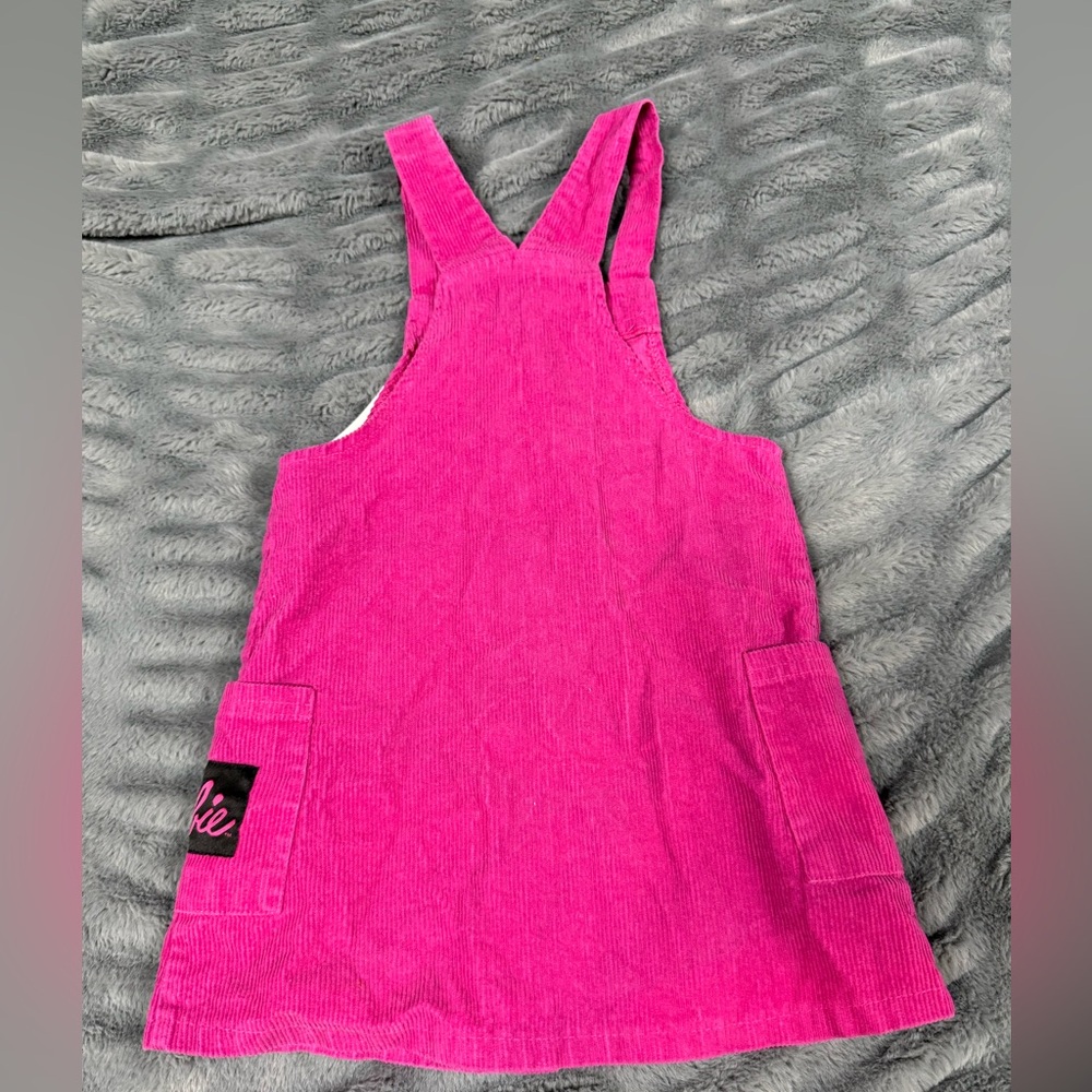 Barbie Pink Corduroy Dress with Black Patch - Picture 2 of 4